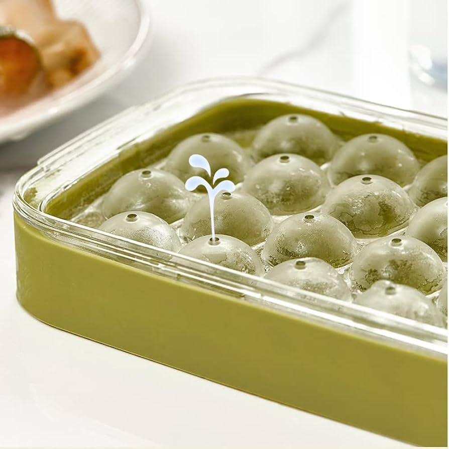 Round Ice Cube Tray, Ice Ball Tray With Lid, Ice Storage Spherical Ice Tray, Ice Cube Storage Box Round Ice Cube Tray, Ice Ball Tray With Lid, Ice Storage Spherical Ice Tray, Ice Cube Storage Box